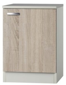 Spoelkast Padua licht eiken ruw (BxHxD) 50 x 84 x 60 cm KLNE-506-6-9