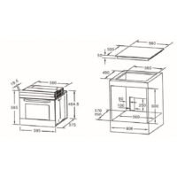 Inbouwset Oven + Elektrisch kookveld HRG-7856 - Afbeelding 4