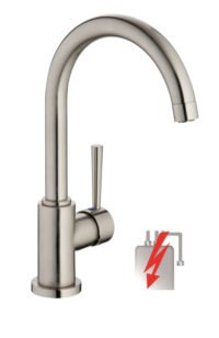 Lage druk keukenkraan CORNWALL ééngreepsmengkraan met hoge uitloop, RVS-look HRG-333 - Afbeelding 2