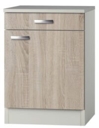 Spoelkast Padua licht eiken ruw (BxHxD) 60 x 84 x 60 cm met een la