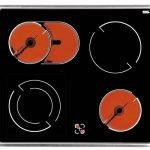 4-Pits Inbouw keramische kookplaat Amica EC 13.134 E met RVS frame HRG-289