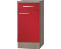 Kabinet Imola signaal rood satijn (BxHxD) 40,0x84,8x60,0 cm HRG-85