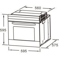 Inbouwset Oven + Elektrisch kookveld HRG-7856 - Afbeelding 5