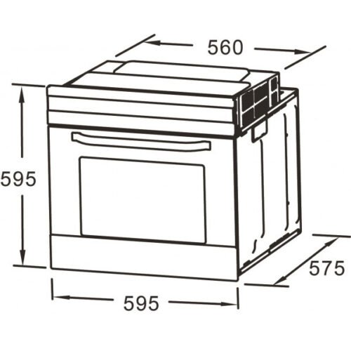 Inbouwset Oven + Elektrisch kookveld HRG-7856 - Afbeelding 5