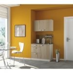 Keukenblok padua 100cm licht eiken incl. Inbouwapparatuur HRG-230