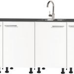 Rechte keuken 240cm op stelpoten zonder apparatuur RAI-2299