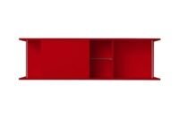 Wandkast met schuif rek Rood 150cm x 44cm RAI-456 - Afbeelding 2