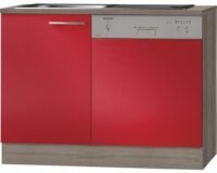 Keukenblok met Vaatwasser Imola Rood (BxHxD) 110,0x84,8x60,0 cm HRG-1166