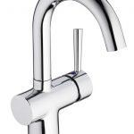 Eéngreepsmengkraan geschikt voor wastafel Incl. aansluitslangen HRG-3874