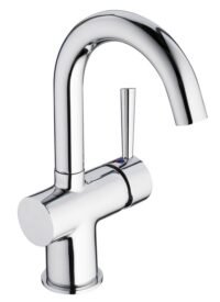 Eéngreepsmengkraan geschikt voor wastafel Incl. aansluitslangen HRG-3874