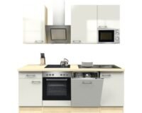 Keuken wit hoogglans 220 cm Incl. Inbouwapparatuur RAI-6655