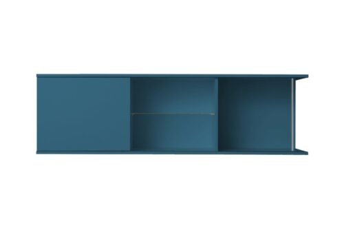 Wandkast met schuif rek Blauw150cm x 44cm RAI-4561 - Afbeelding 2