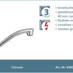 Lage druk keukenkraan chroom Bornholm HRG-31