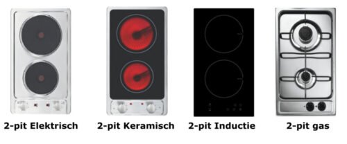3-in-1 Keukenblok 180 x 60 cm met stelpoten incl. kookplaat + koelkast + spoelbak RAI-855 - Afbeelding 5