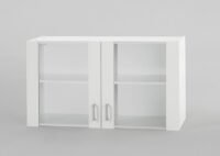Bovenkast Wit met glas 100cm x 32 cm OPTI-36