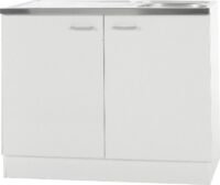 Keukenblok Klassiek 60 + RVS aanrecht 100cm x 60cm - 005