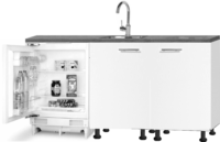 3-in-1 Keukenblok 180 x 60 cm incl. kookplaat + koelkast + spoelbak RAI-301 - Afbeelding 9