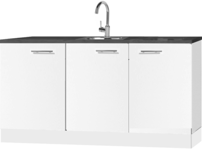 3-in-1 Keukenblok 180 x 60 cm incl. kookplaat + koelkast + spoelbak RAI-301 - Afbeelding 10