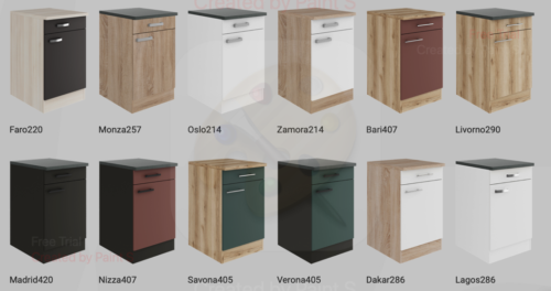 Kitchenette Wit 180 cm Incl. Inbouwapparatuur HRG-5569 - Afbeelding 2