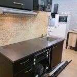 Showmodel zwarte keuken 160cm met inbouw vaatwasser per direct leverbaar NEW-6660