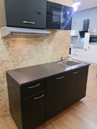 Showmodel zwarte keuken 160cm met inbouw vaatwasser per direct leverbaar NEW-6660 - Afbeelding 3