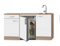 Kitchenette Zamora 150cm met koelkast RAI-0039