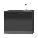 keukenblok zwart 120cm RAI-5252