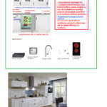 Kitchenette 140cm mdf met koelkast en kookplaat RAI-00044